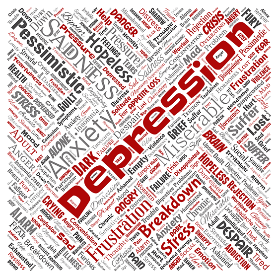 Depression Word Art image